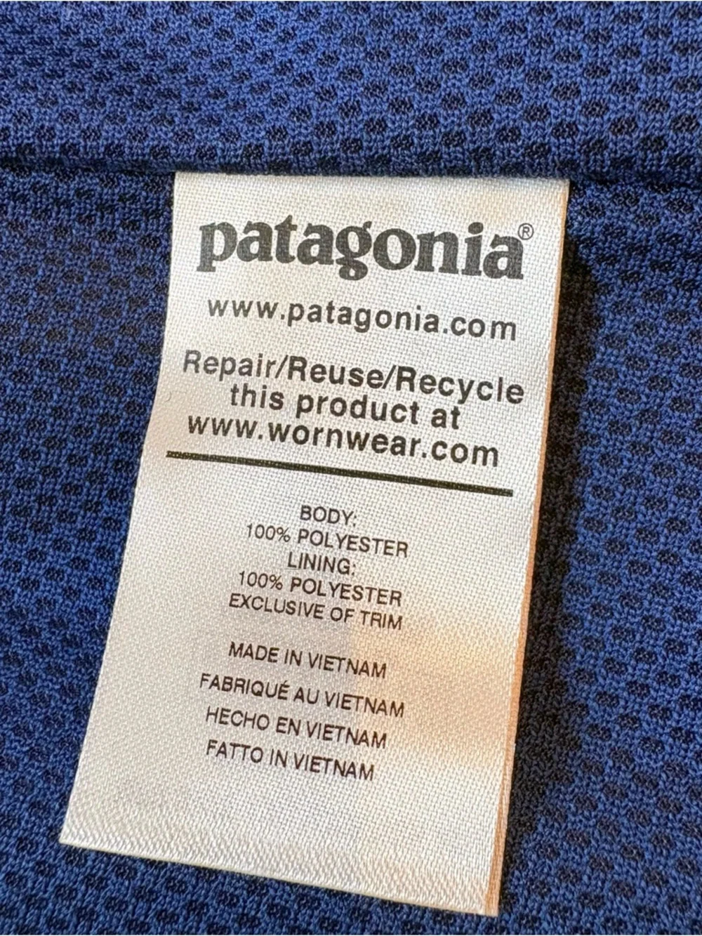 Patagonia Navy Waterproof H2NO Hooded Jacket with Pink Zip Pulls Sz XL